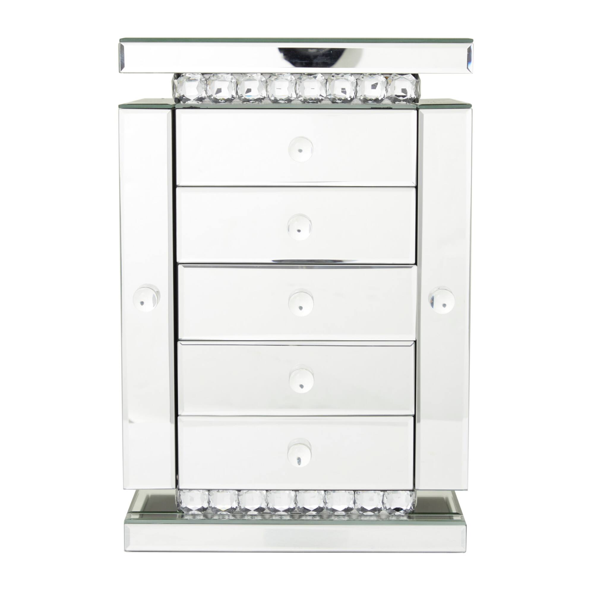 Silver Glam Jewelry Box